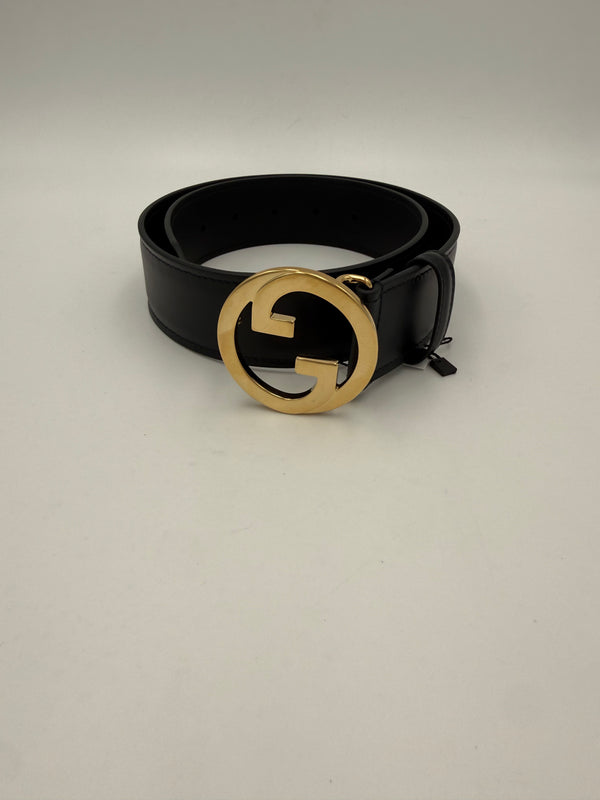 GUCCI - Cintura nera Fibbia GG BLONDIE Tg. 70