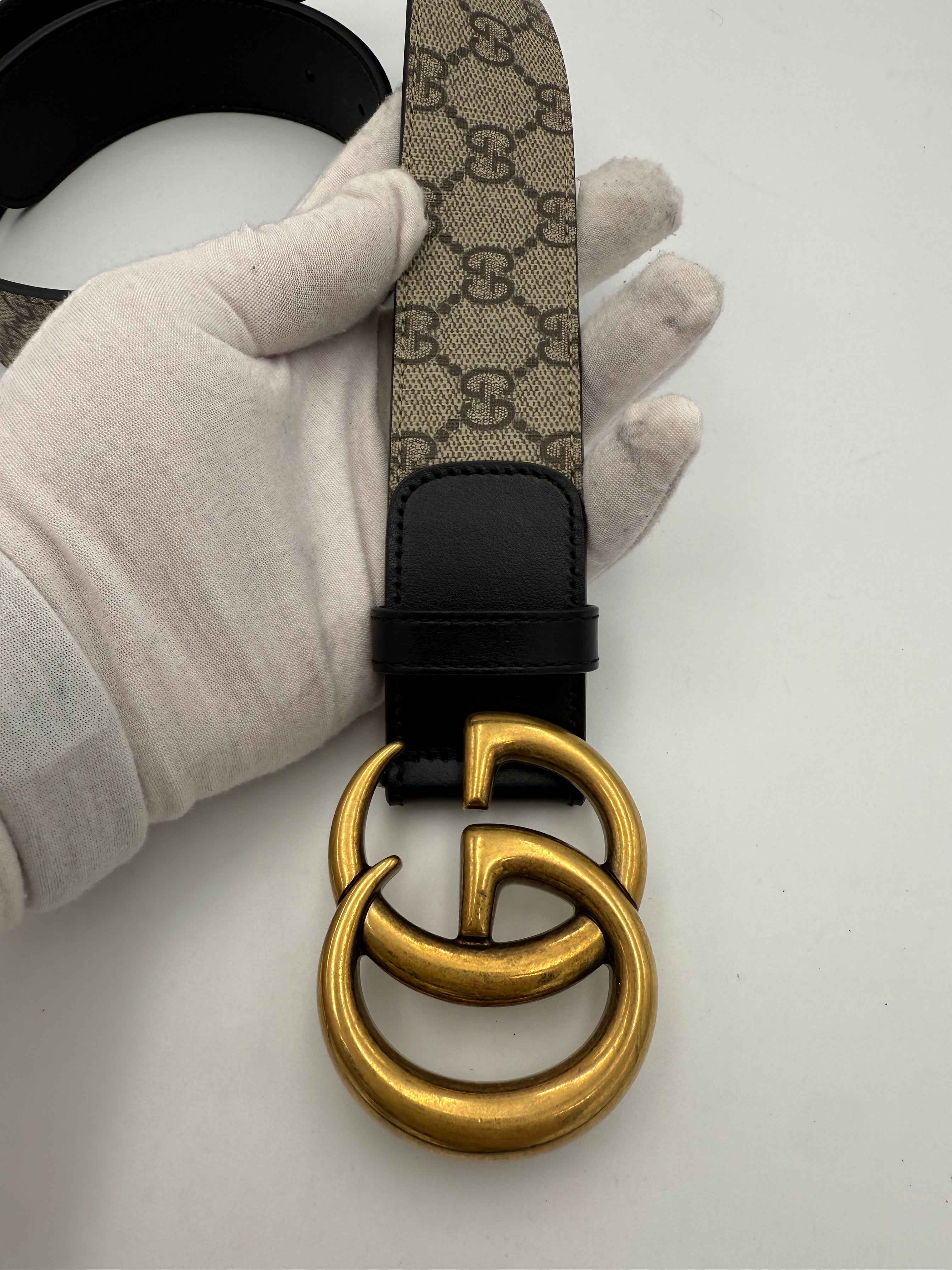 GUCCI - Cintura Fibbia GG Marmont Oro Tg. 75