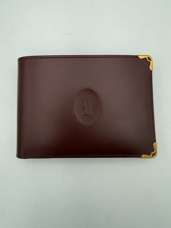 CARTIER - Portafoglio con Portaassegni pelle plain