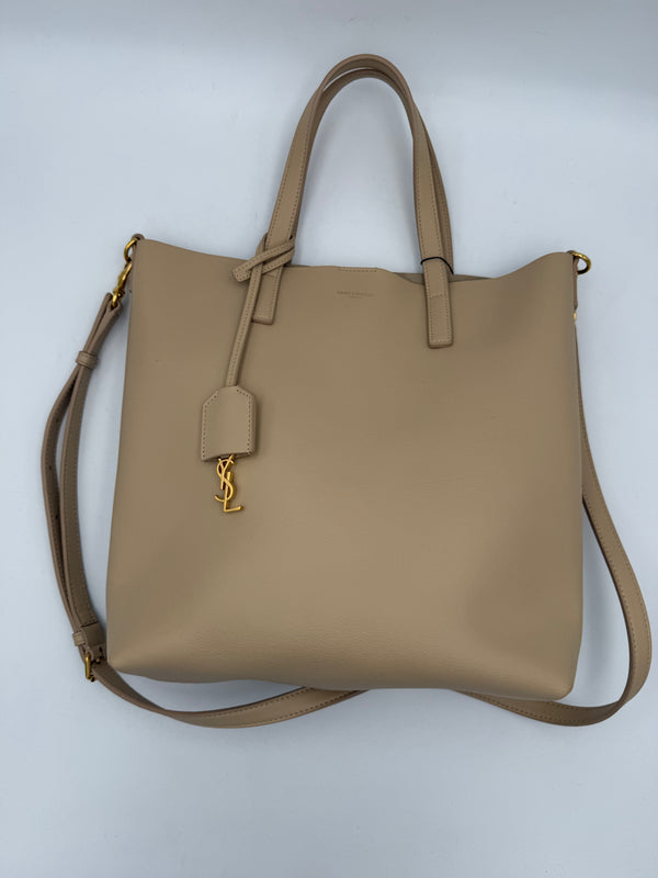SAINT LAURENT - Borsa SHOPPING Beige