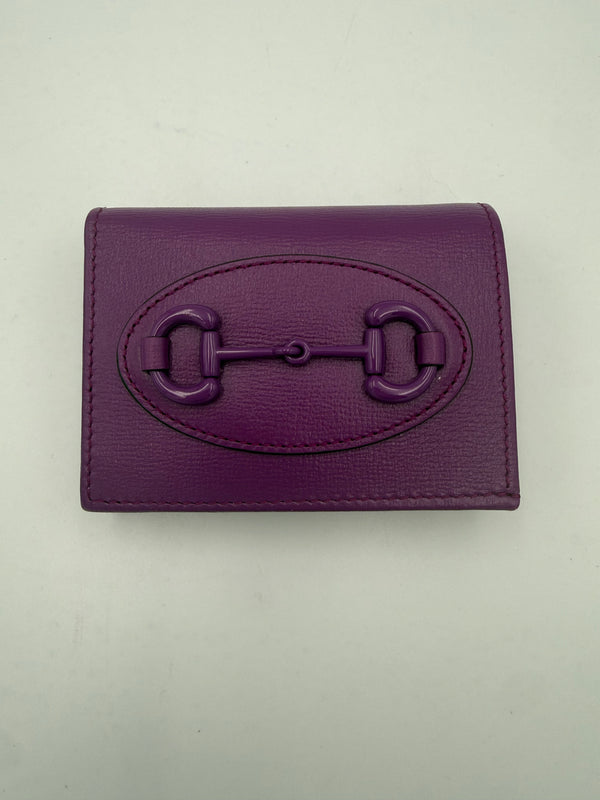 GUCCI - Portafoglio compatto HORSEBIT Viola