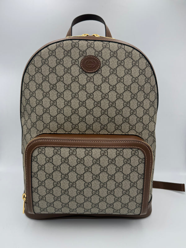 GUCCI - Zaino GG Supreme e pelle