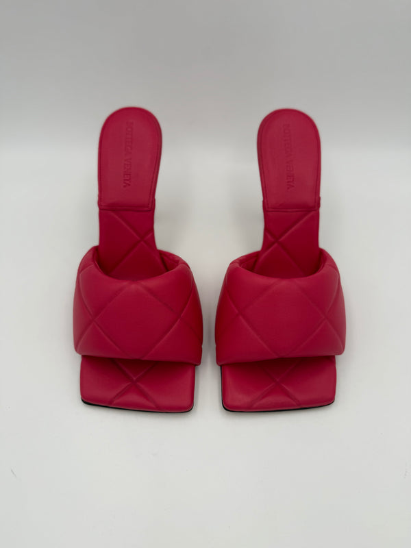 BOTTEGA VENETA - Sandali Mule LIDO tg.38,5 Rosa Fucsia