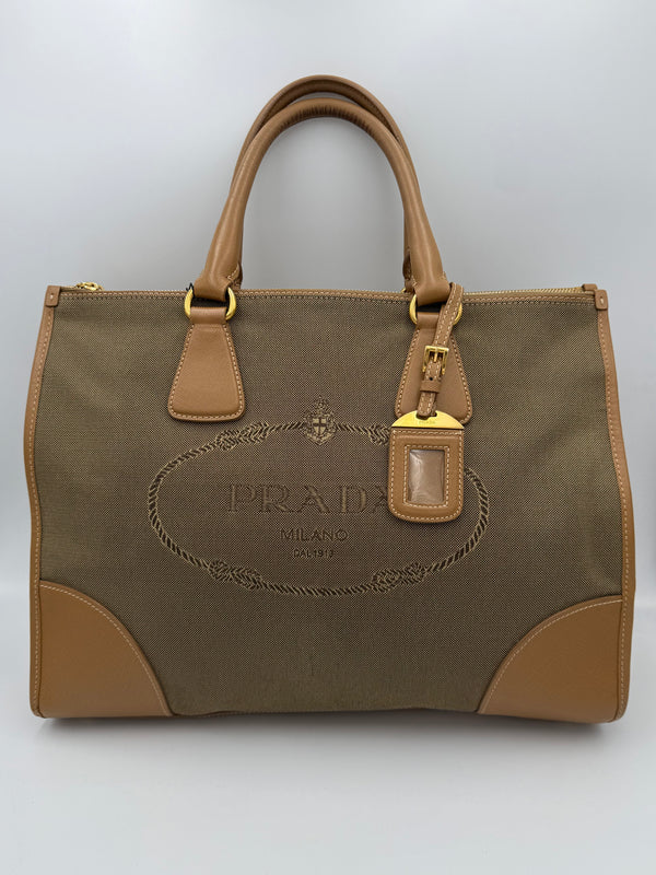 PRADA - Leather Shopping Tote