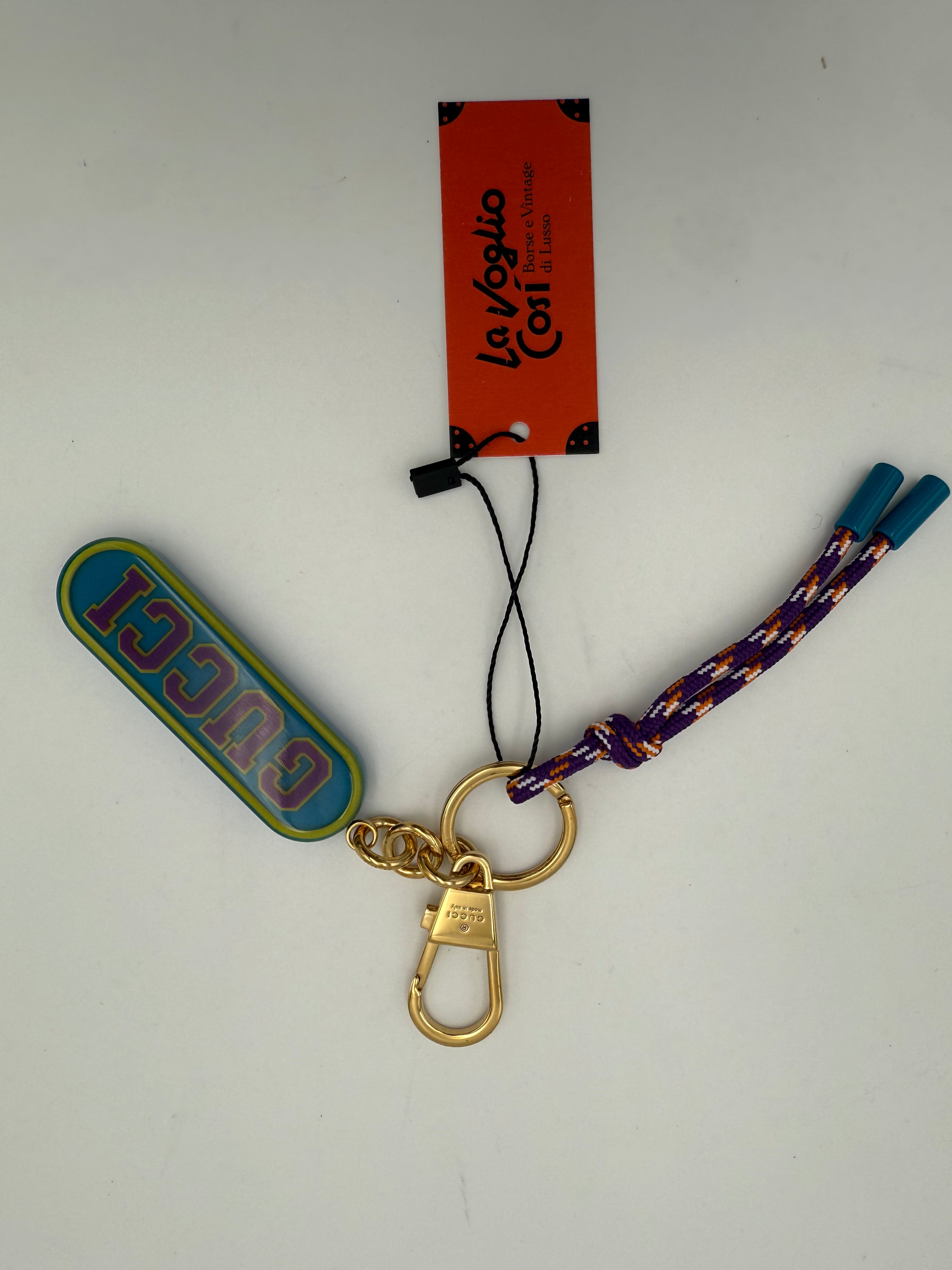 GUCCI - Portachiavi BLU con pendagli