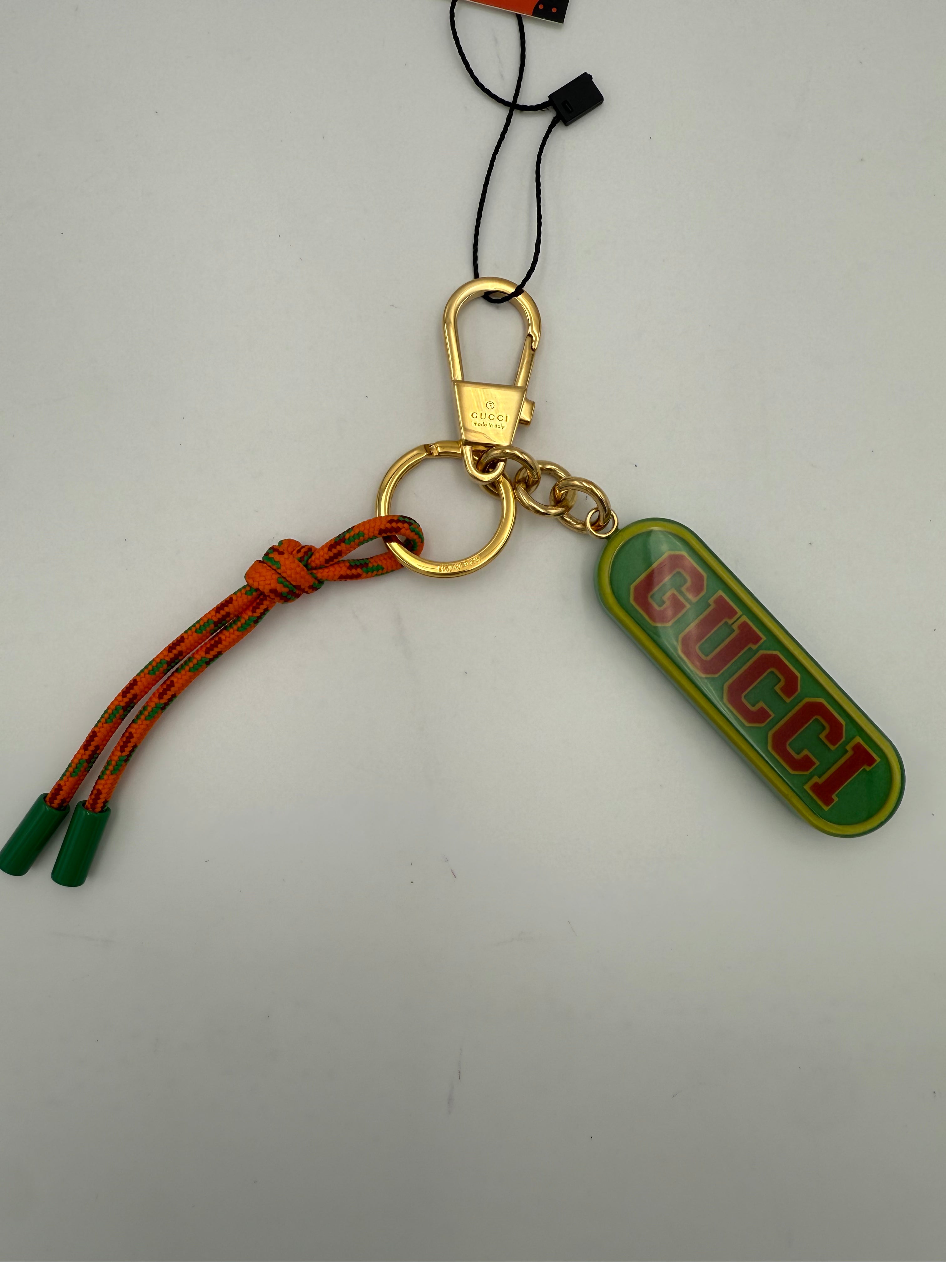 GUCCI - Portachiavi VERDE con pendagli