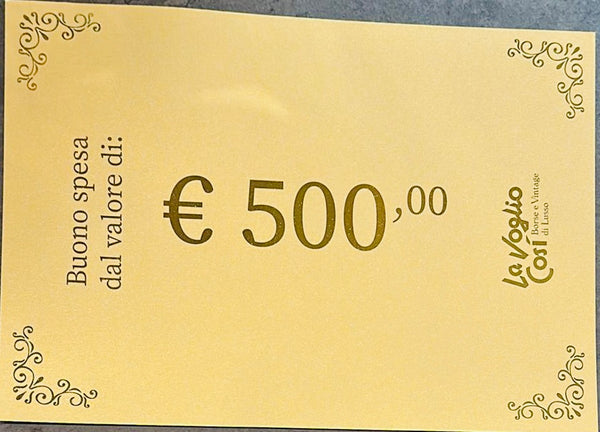GOLDEN TICKET (Gift Card - Buono Spesa) da 500€